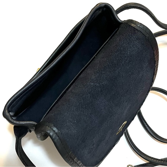 COACH 9825 Vintage Blue-Black Mini Bag Crossbody - 1980’s EUC - Picture 8 of 15